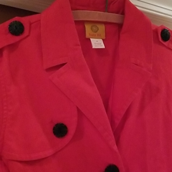 Red Ruby Rd. Jacket sz 10 EUC - Picture 8 of 9